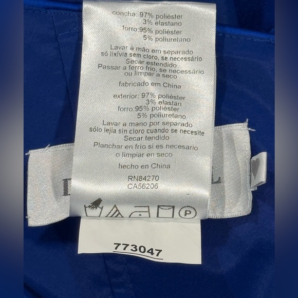 David's Bridal Womens Royal Blue Strapless Maxi Dress Size 10 - Picture 12 of 14